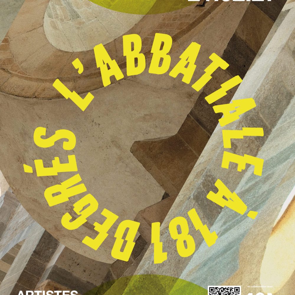 Affiche de l’exposition L’Abbatiale à 181 degrés, présentée à l’Abbatiale de Payerne du 30 octobre 2026 au 21 février 2027.